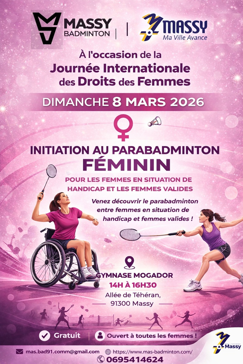 Mogador - initiation au badminton et parabadminton féminin