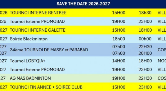 Save the date 2026-2027
